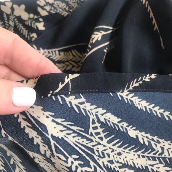 Banana Republic Trapeze Maxi Dress NWT NEW Size 2 Petite Navy Beige Beach Boho - Picture 12 of 14